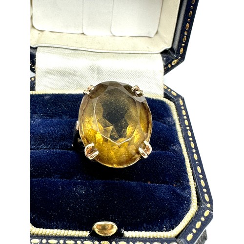 336 - 9ct Gold Smoky Quartz  Ring (6.4g)