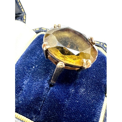 336 - 9ct Gold Smoky Quartz  Ring (6.4g)