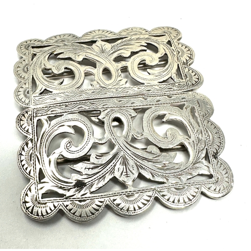 92 - Antique silver nurses buckle