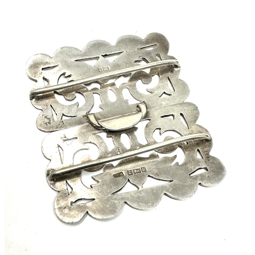 92 - Antique silver nurses buckle