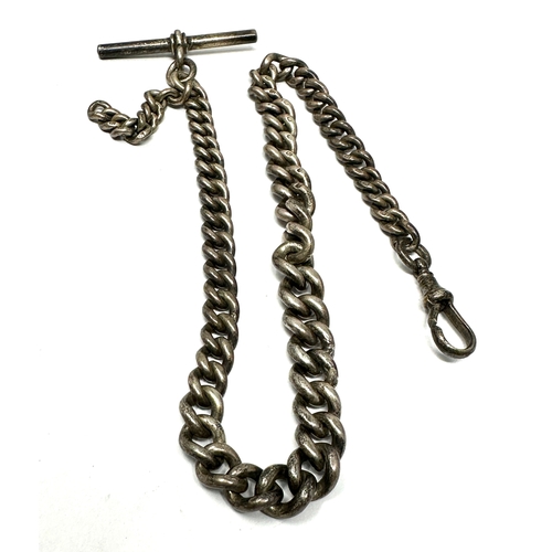 93 - Antique silver albert watch chain weight 47g