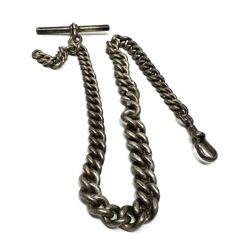 93 - Antique silver albert watch chain weight 47g