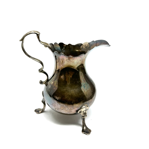 82 - Antique Georgian silver cream jug