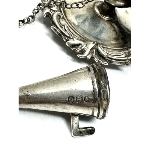 96 - Antique silver miniature chamberstick