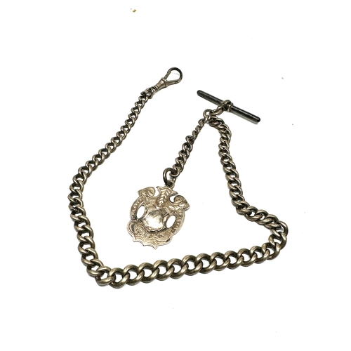 94 - Antique silver albert watch chain 41g