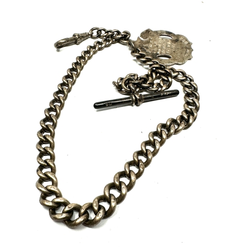 94 - Antique silver albert watch chain 41g