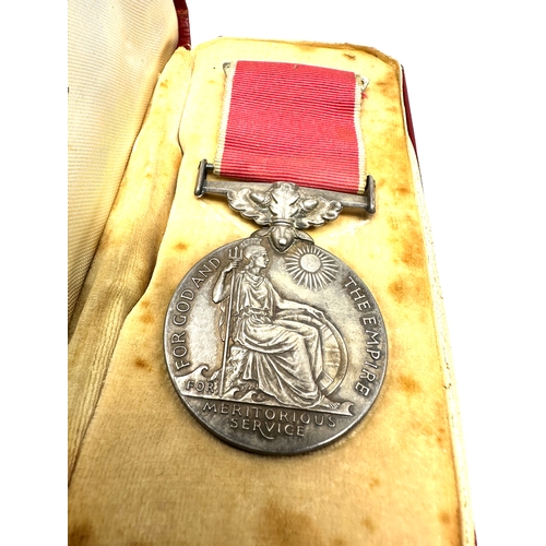 11 - Boxed British Empire War Medal King George V meritorious service