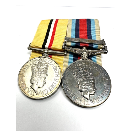 30 - ER.11 Mounted Iraq & Afghanistan medals to 25199767 pte s.v.v lagilagi royal logistic corp