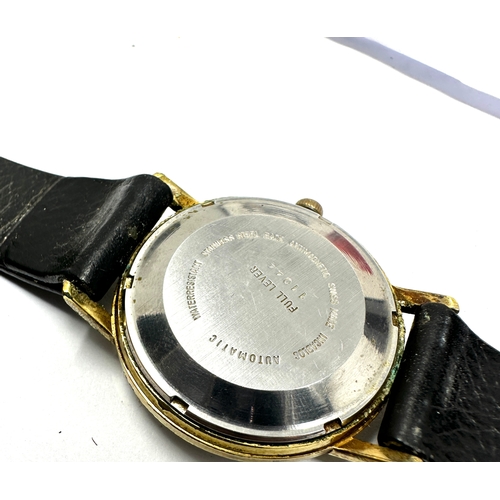 464 - Vintage gents systema 25 jewel super automatic wristwatch the watch is ticking