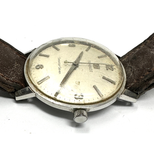 465 - Vintage gents tissot seastar seven wristwatch the watch is ticking