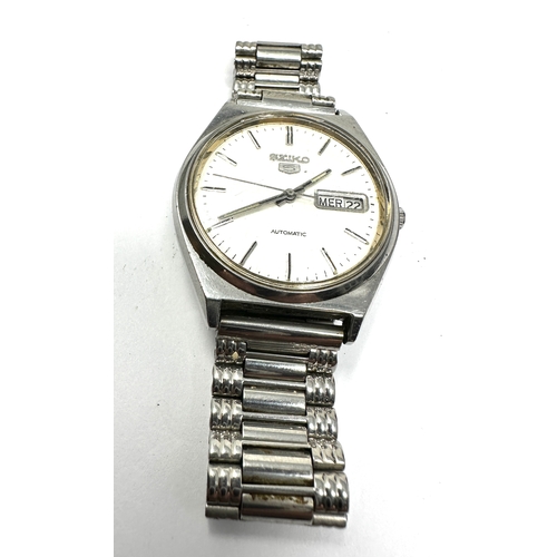 466 - Vintage stainless steel Gents seiko automatic wristwatch 6309-8970 the watch balance spins freely th... 