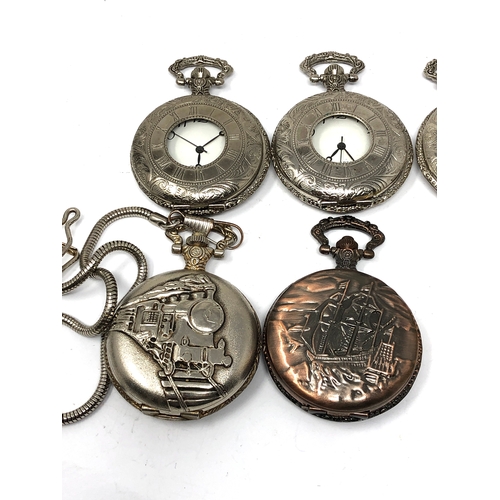 484 - 8 Pocket Watches quartz movements