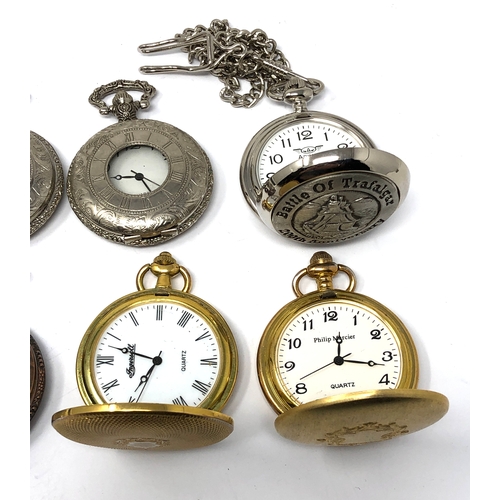 484 - 8 Pocket Watches quartz movements