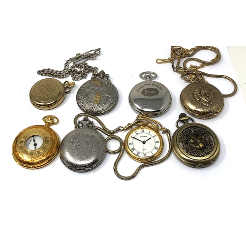 485 - 8 Quartz pocket watches