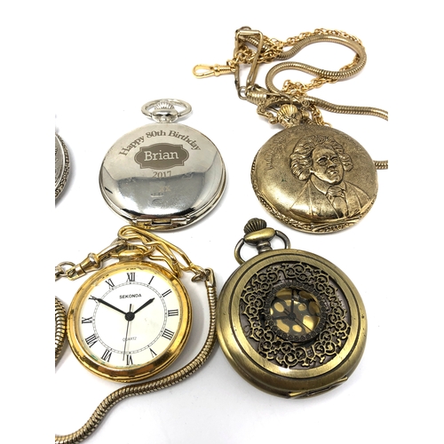 485 - 8 Quartz pocket watches