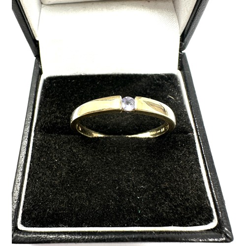 263 - 9ct gold tanzanite ring (2.2g)