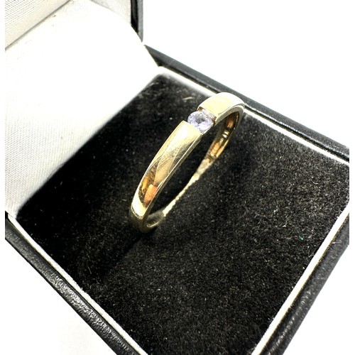 263 - 9ct gold tanzanite ring (2.2g)