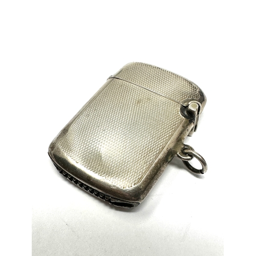 64 - Antique silver vesta case