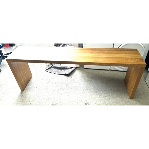 383 - Large buffet table measures approximately 29 inches tall 75 inches wide 14 inches depth