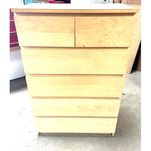 367 - 6 Drawer ikea chest 48 inches tall 32 inches wide 19 inches depth