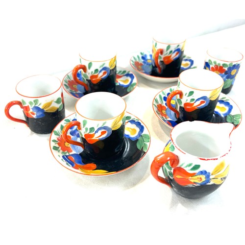 620 - Part hand painted coffee service