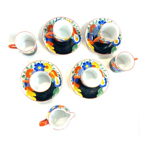 620 - Part hand painted coffee service