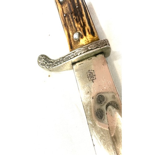 463 - German E&F Horster Solingen dagger and scabbard WWII era, not the matching scabbard, missing badge