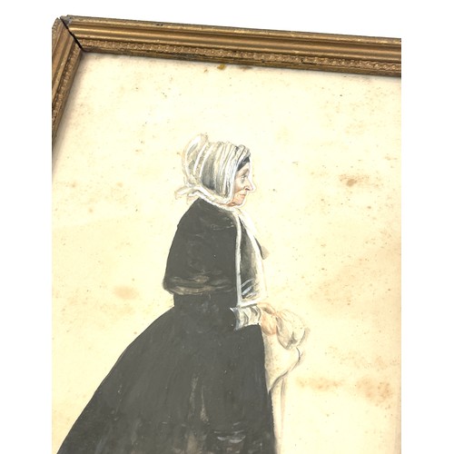 77 - Signed framed painting, signed Frances Bennett 1891 frame measures approximately 15 inches tall 10 i... 