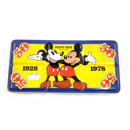 72 - 1928 - 1979 50 years anniversary Mickey Mouse paint box, complete