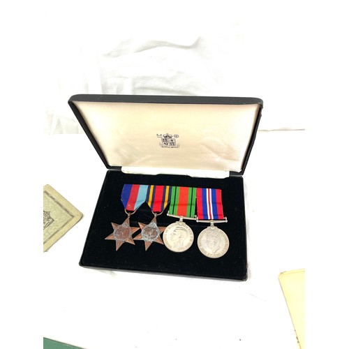 460 - WWI and WWII medal group to DVR J.R KIDD, 26384 Complete with paper work, ration book etc