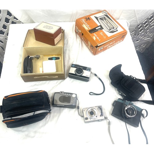 234 - Selection of camera equipment includes kodak easy share cx 4230, kodak 155 instamatic camera, sony c... 