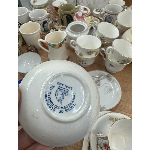 313A - Selection of pottery miscellaneous to include Royal Albert Lady Carlyle, Blossom Time, oriental piec... 