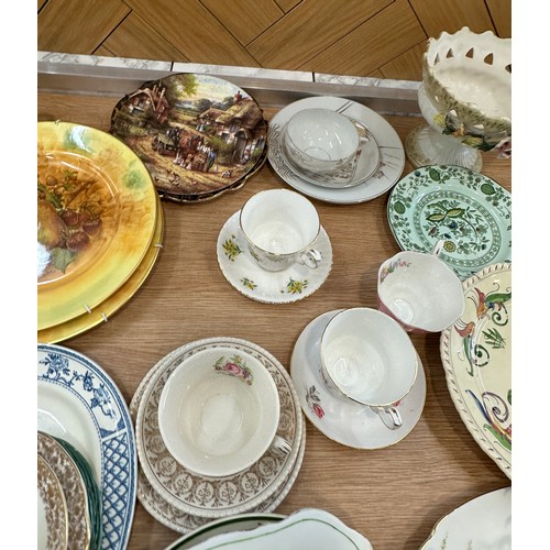 313A - Selection of pottery miscellaneous to include Royal Albert Lady Carlyle, Blossom Time, oriental piec... 