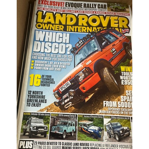 262 - Large selection of Land rover magazines and annuals