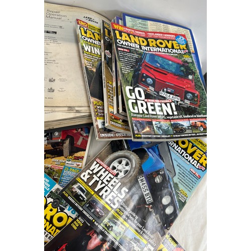 262 - Large selection of Land rover magazines and annuals