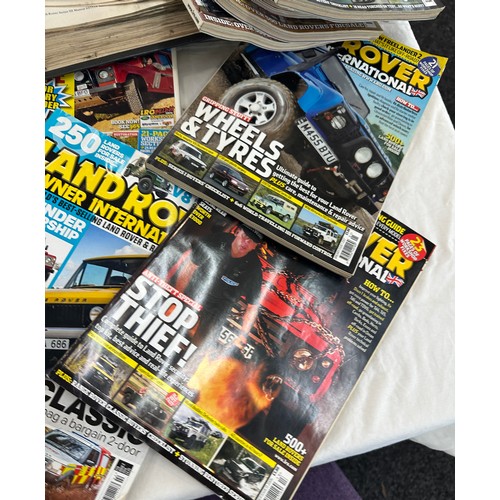 262 - Large selection of Land rover magazines and annuals