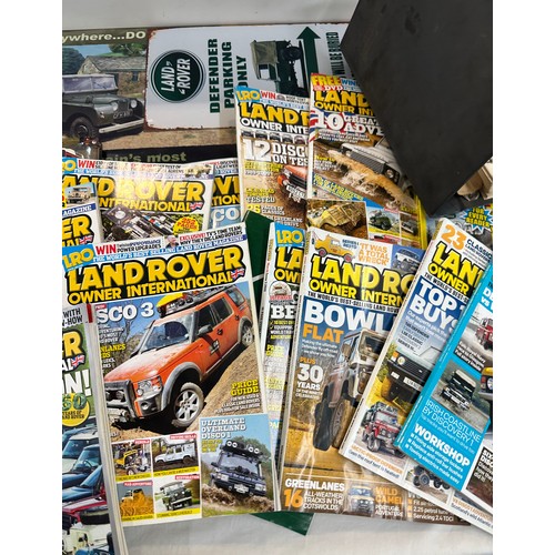 262 - Large selection of Land rover magazines and annuals