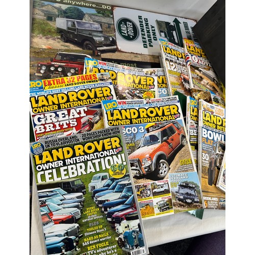 262 - Large selection of Land rover magazines and annuals