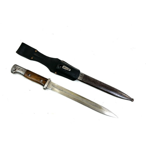 462 - Gebr Heller WWII era bayonet and scabbard