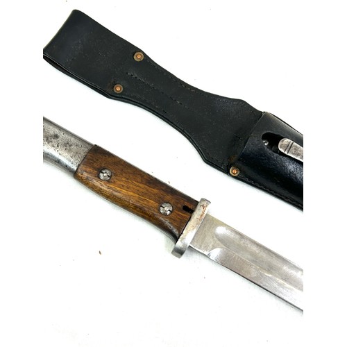 462 - Gebr Heller WWII era bayonet and scabbard