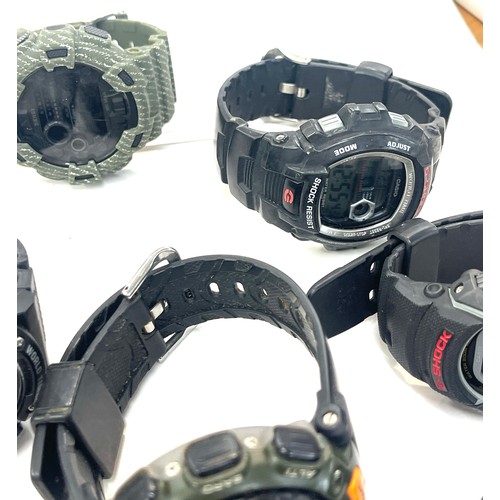 526 - Selection of Gents wrist watches includes Casio G shock 3434, 3458, Pro Tek 2271, etc