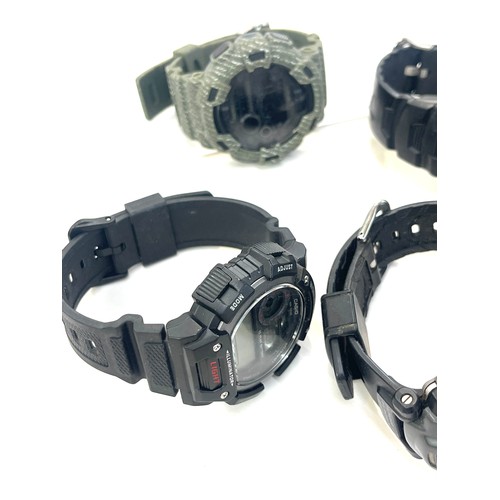 526 - Selection of Gents wrist watches includes Casio G shock 3434, 3458, Pro Tek 2271, etc