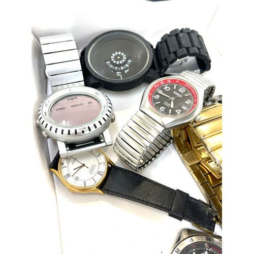 509 - Selection of Gents wrist watches includes Seiko 100m Chronograph, Ronson, Storm, Evisu etc