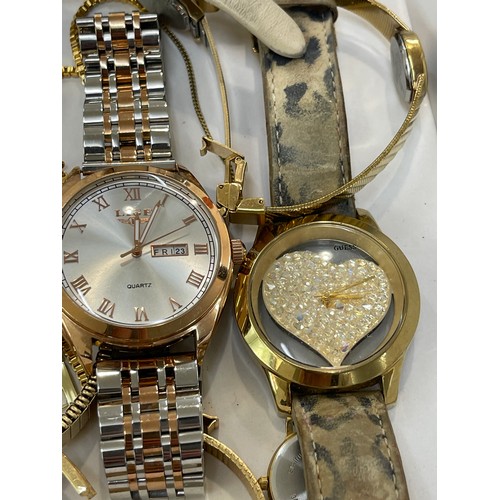 512 - Large selection of ladies wrist watches includes Comtex, Lige, Guess etc