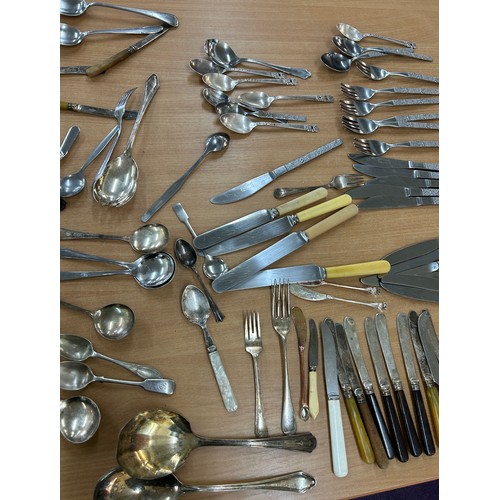 250 - Large selection of cutlery to include EPNS and stainless steel