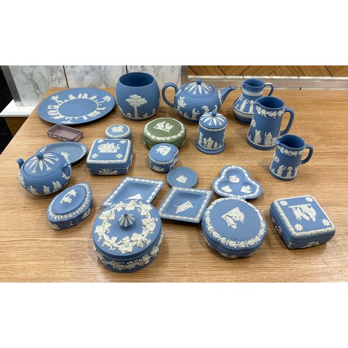 2 - Selection of Wedgwood includes tea pot, jugs, trinkets etc