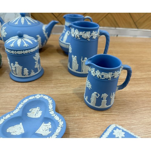 2 - Selection of Wedgwood includes tea pot, jugs, trinkets etc