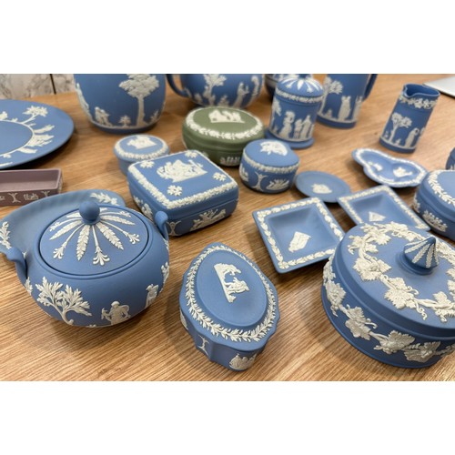 2 - Selection of Wedgwood includes tea pot, jugs, trinkets etc