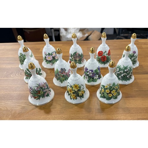 193 - Selection of bells from The Danbury Mint Summer Collection