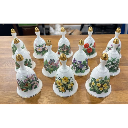 193 - Selection of bells from The Danbury Mint Summer Collection